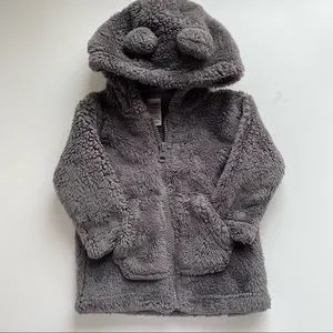 3 15 George Teddy Bear Zip Up Jacket Soft Sz 3 6 Months